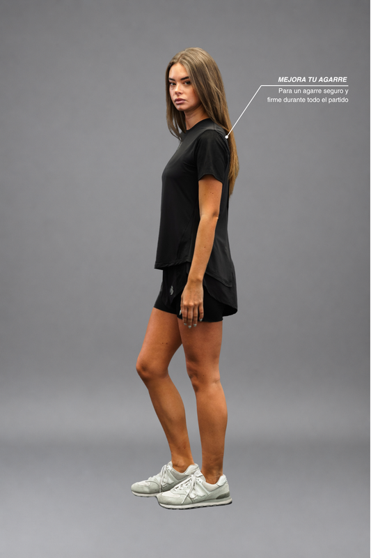 Camiseta Dryplay Clásica Mujer Negro