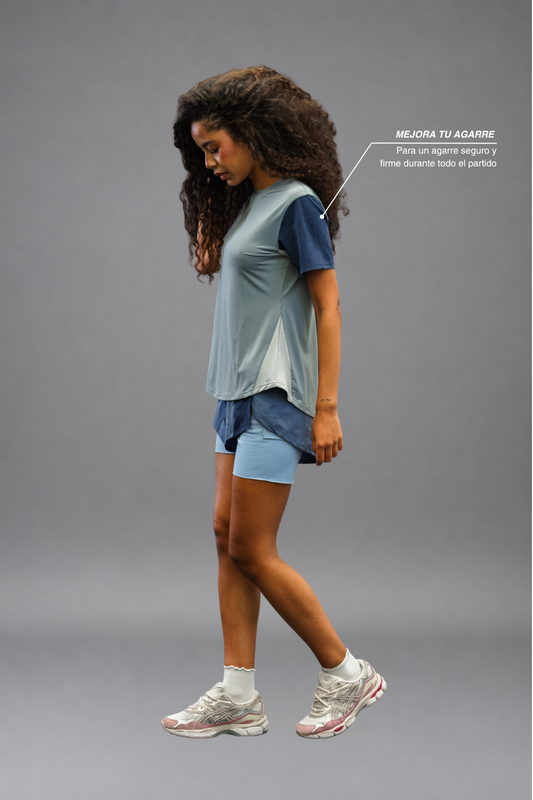 Camiseta Dryplay Clásica Mujer Azul