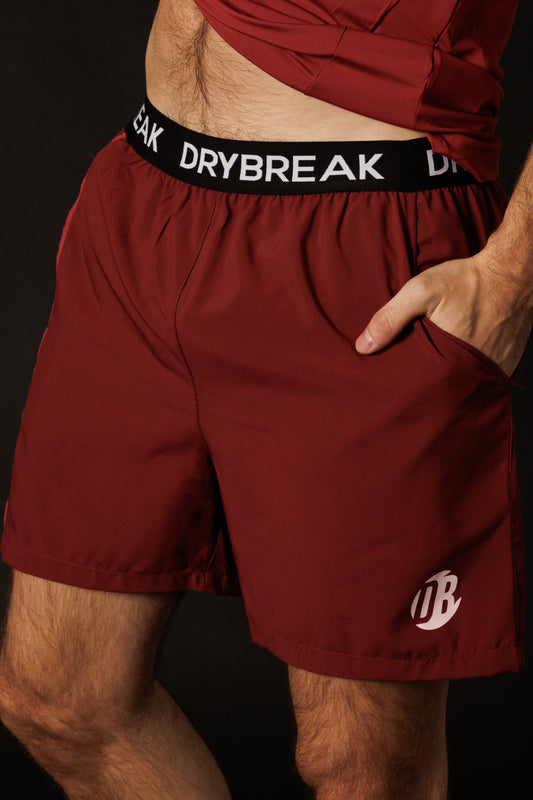 Pantalón Corto Quickdry Vino