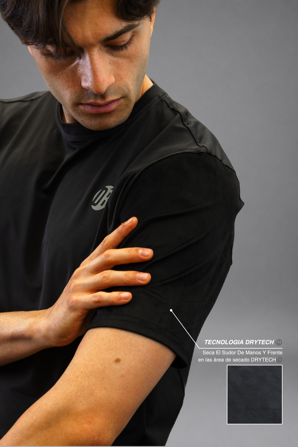 Camiseta Dryplay Clásica Negro