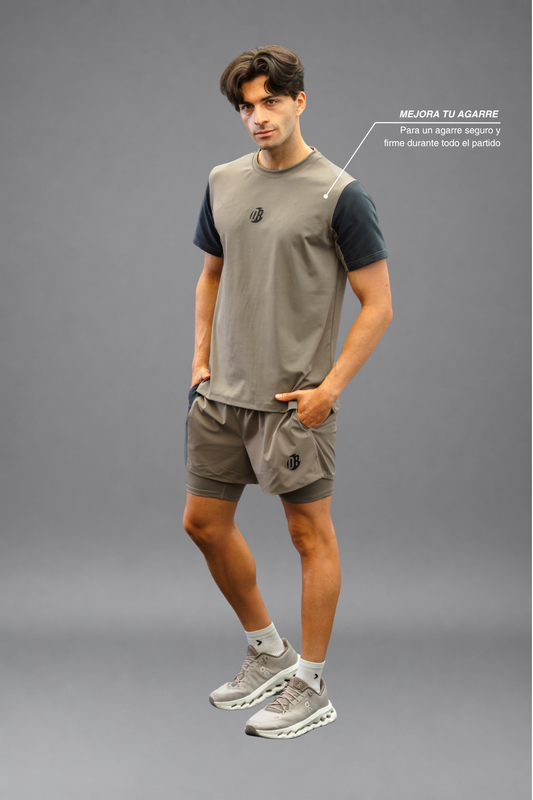 Camiseta Dryplay Advance Coffee